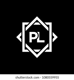 Simple Pl Initial Logo Design Template Stock Vector (Royalty Free Simple Pl Initial Logo Design Template Stock Vector (Royalty Free