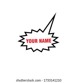 
a simple place very suitable for nameplate design