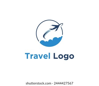 Vector de Plantilla de diseño de logotipo de círculo plano simple.