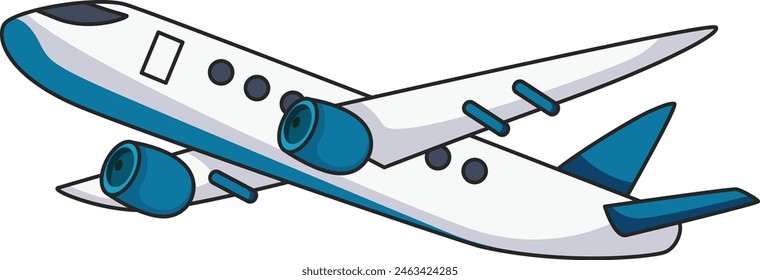 Simple plane icon vector illustration