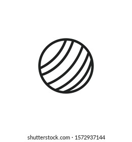 Simple planet line icon. Stroke pictogram. Vector illustration isolated on a white background. Premium quality symbol. Vector sign for mobile app and web sites.