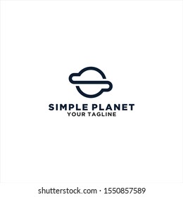 simple planet logo template design inspiration