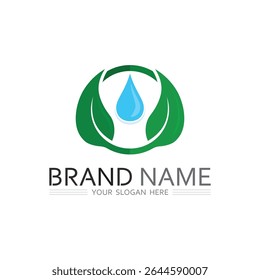 Simple Plant Based Logo Icon with Nature-Friendly Ecology Symbol Vector