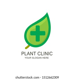 Simple Plant Clinic Logo Tamplate