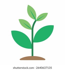 Simple plant icon, suitable for various graphic design projects. This image features plant icon, vector icon, graphic design, icon set, plant illustration.