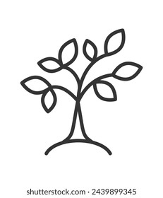 "Icono de planta simple" árbol de ilustración vectorial