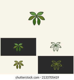 simple plant logo concept. logo isolated on background.