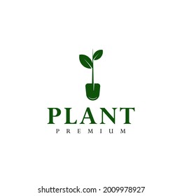 Simple Plant Tree Green Logo Design