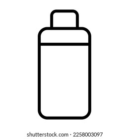 Icono simple de botella de plástico. Vector.