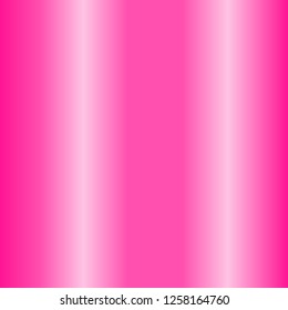 Simple Plastic Pink or deep pink (#ff1493) color themed metallic bar gradient background in square illustration in vector.