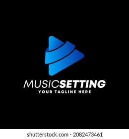 simple Play Cutting or part image graphic icon logo design abstract concept vector stock. Can be used as a symbol related to music or video.