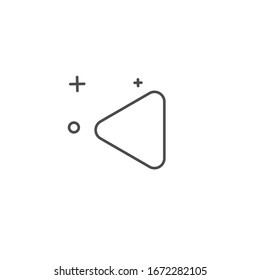 Simple play icon design template