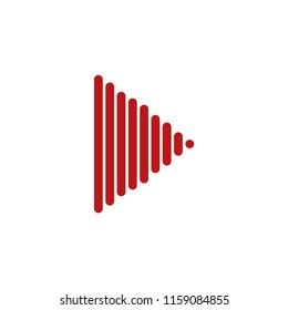 
simple play logo upright vector eps10