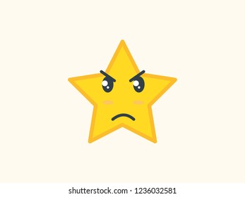 simple and playful illustration star emotions.