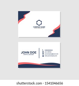 simple playfull business card design template vector
