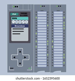 Simple PLC Industrial Flat Design