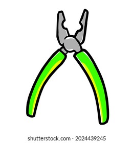 ilustraciones vectoriales simples de alicates sobre fondo blanco