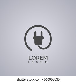 simple plug icon