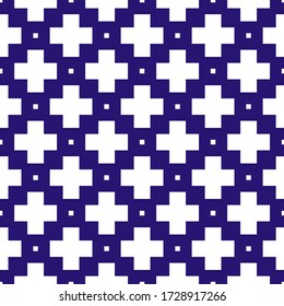 Simple Plus cross grid blue monochrome Seamless Pattern Background Wallpaper. pattern for, fabric, textile, print, decor, paper, and more