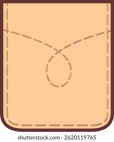 Simple pocket icon suitable for fashion or apparel branding materials.