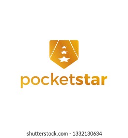 Simple Pocket Star Logo Design Template