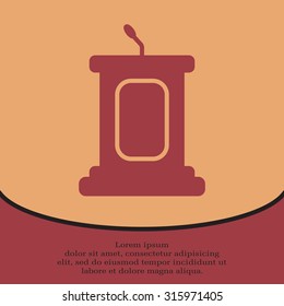 Simple Podium Icon
