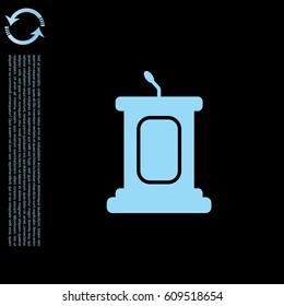 Simple Podium Icon. vector illustration