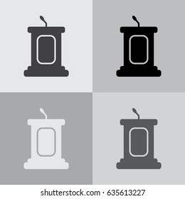 Simple Podium Icon. vector illustration