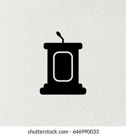 Simple Podium Icon. vector illustration