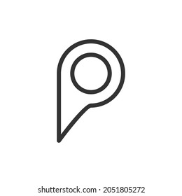 Simple pointer line icon. Premium symbol in stroke style. Design of pointer icon. Vector illustration.