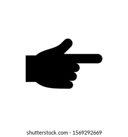 Simple pointing right navigation emoticon design vector