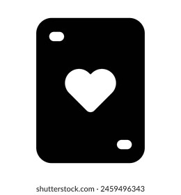 Simple Poker Cards solid icon. The icon can be used for websites, print templates, presentation templates, illustrations, etc
