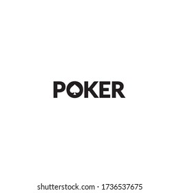 a simple Poker wordmark logo design