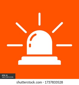 Simple police flashers icon. Vector illustration.