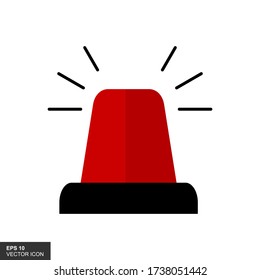 Simple police flashers icon. Vector illustration.