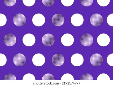 Simple polka dot circle pattern, geometric shape, textile art, hand-draw line image and background, fashion artwork for Fabric print, clothes