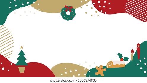 Simple and pop Christmas image frame