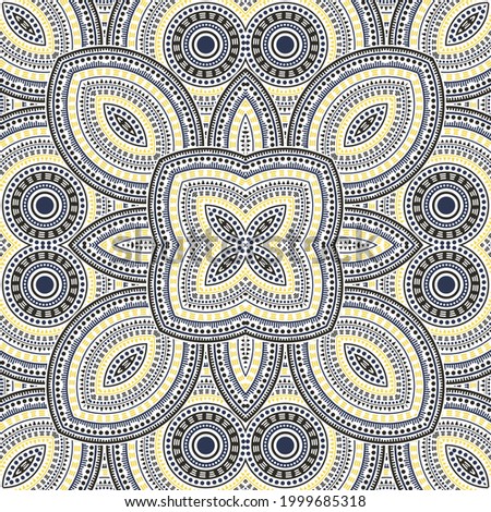 Simple portugese azulejo tile seamless rapport. Ethnic structure vector elements. Bedcover print design. Stylish lisbon azulejo tilework iterative pattern. Interior decor template.