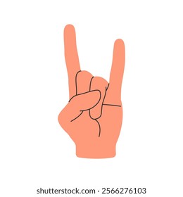 Simple positions hand gestures vector illustration, hand gesture vector, concept of communication, expressions and non verbal vector illustration in hand drawn style isolated on a white background