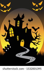 simple poster design congratulations Hallowen