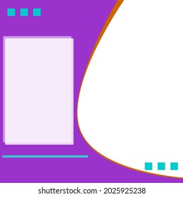 Simple poster design, shape illustration