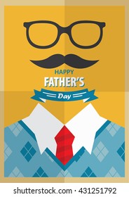 Simple Poster Of Father's Day Event