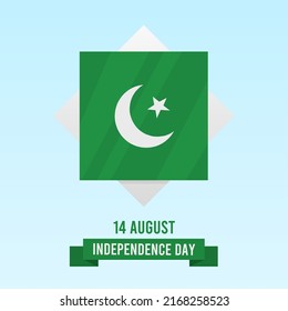 simple poster for pakistan independence day on 14 august perfect for social media post or greeting card