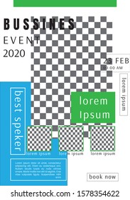 Simple Poster Template for bussines event 