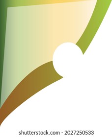 Simple poster vector design template light green