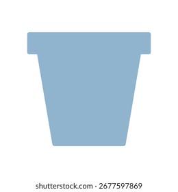 Ilustración simple del icono del Vector del pote.