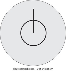 simple power button icon design in eps