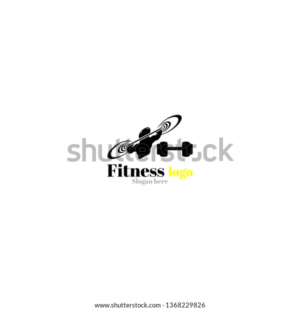 Simple Power\
Dumbbell Fitness Icon Logo\
Vector