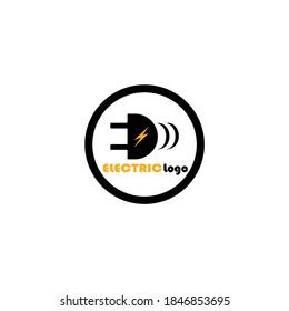 simple power plug design logo