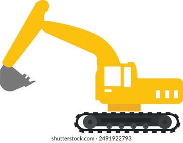 Simple Power Shovel Illustration Vector